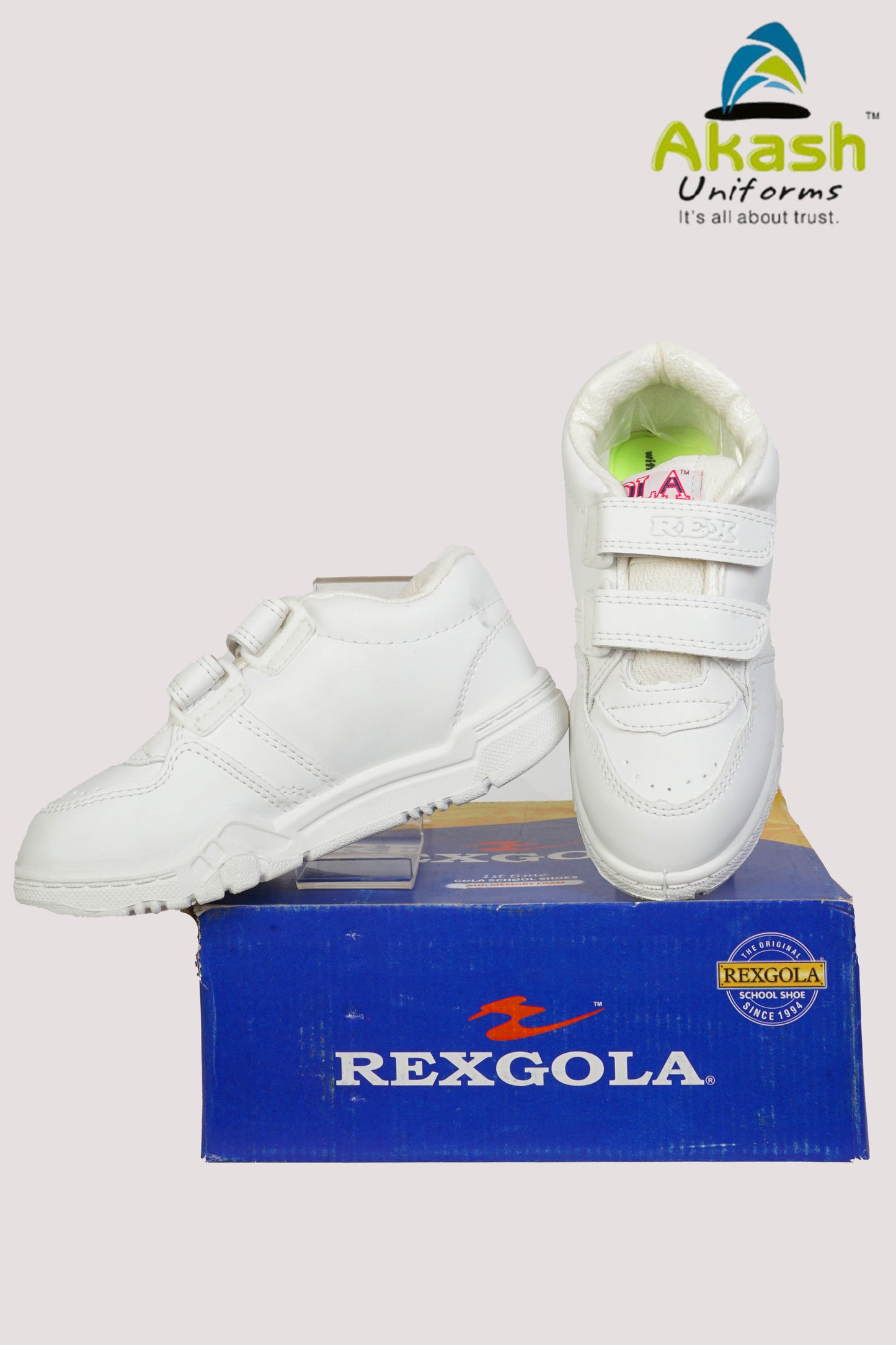 GENERAL SHOES - WHITE -VALCRO - REX