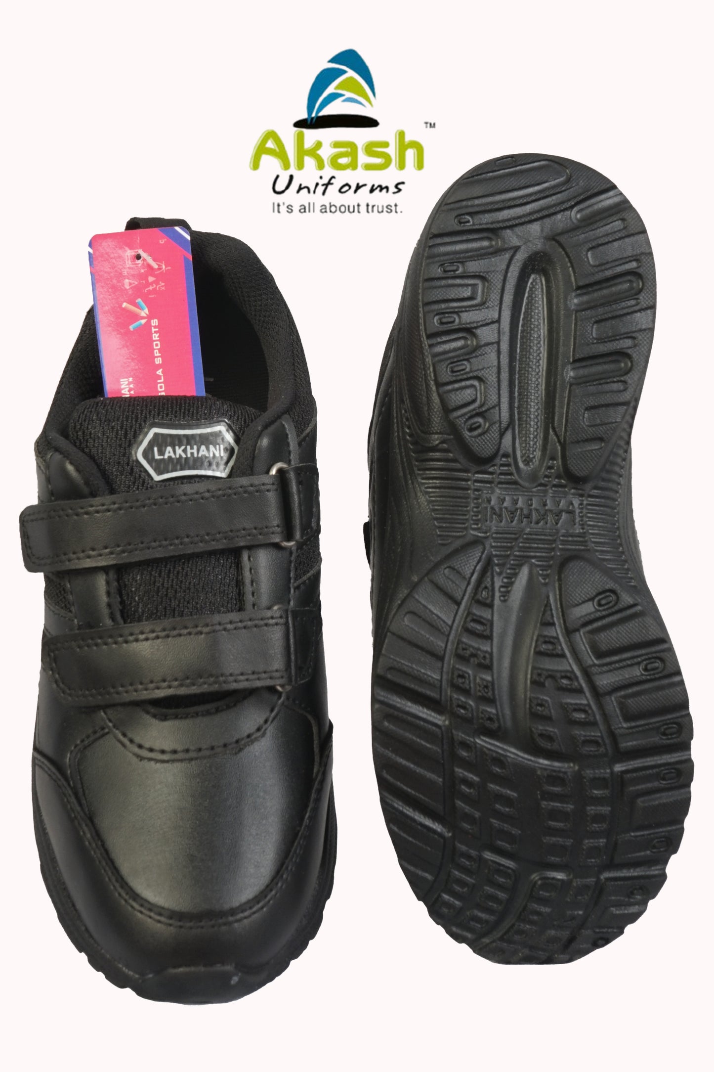 GENERAL SHOES - BLACK - VALCRO - LAKHANI GOLA SPORTS