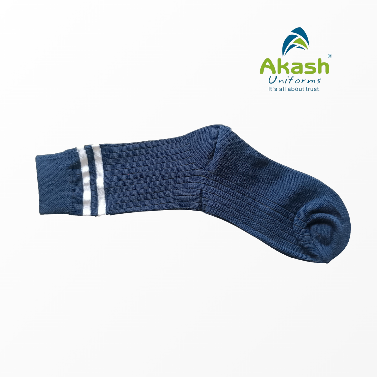 QUEENS' COLLEGE SOCKS (BLUE WITH WHITE PATTI)