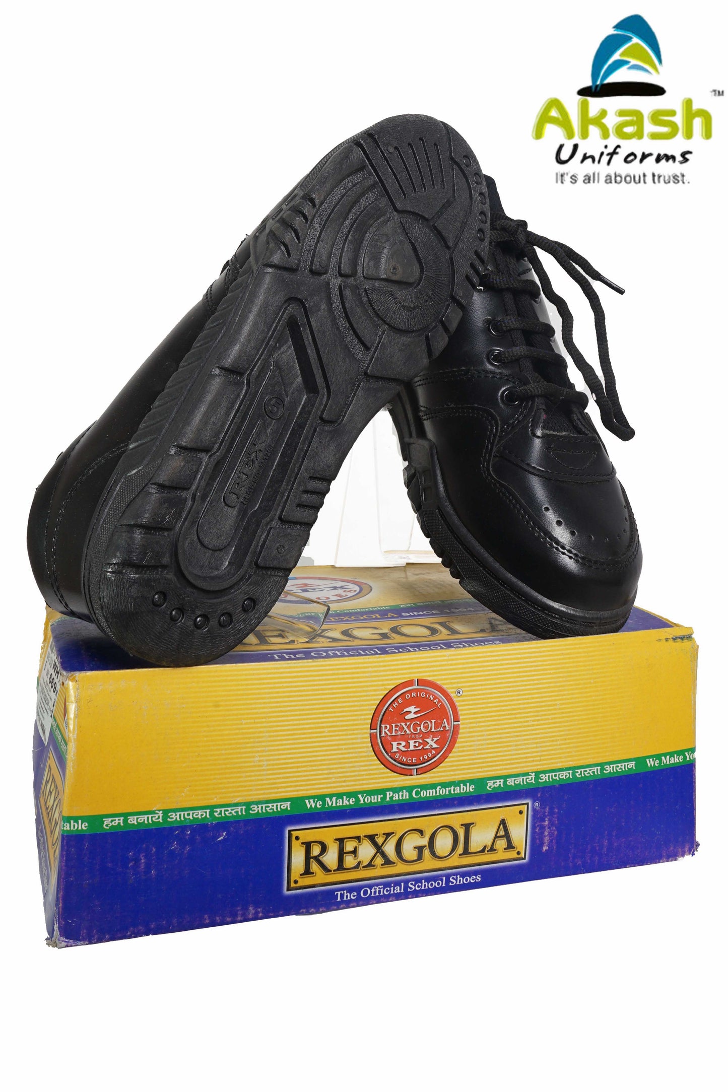 GENERAL SHOES - BLACK - LACE - REX GOLA