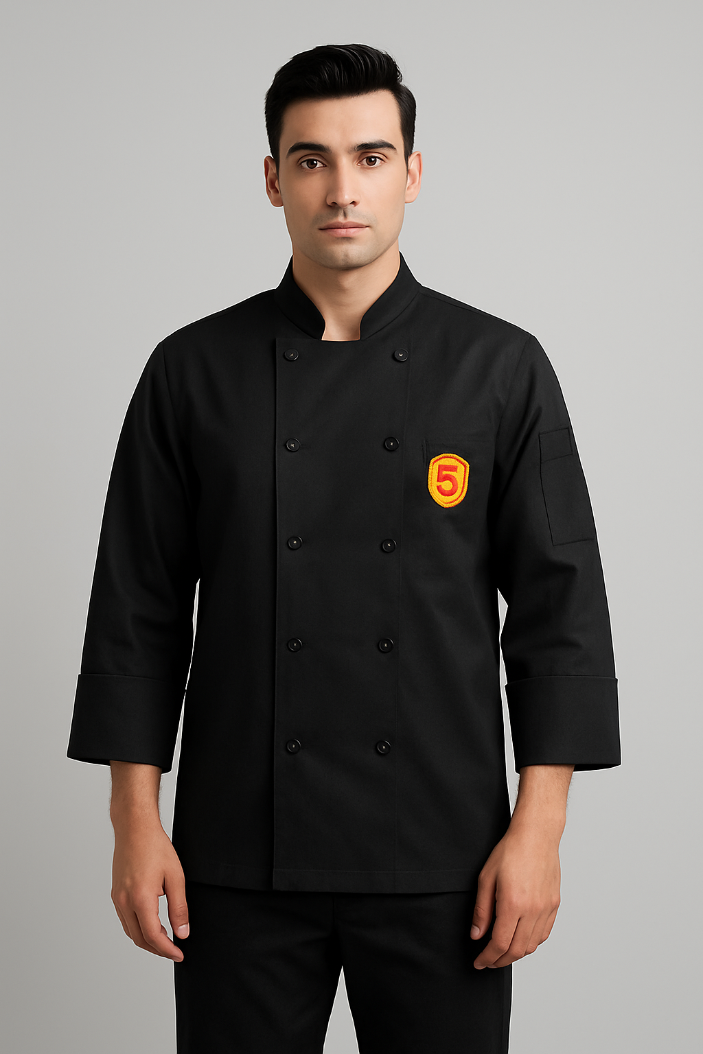 Men’s & Women’s White and Black Chef Coat