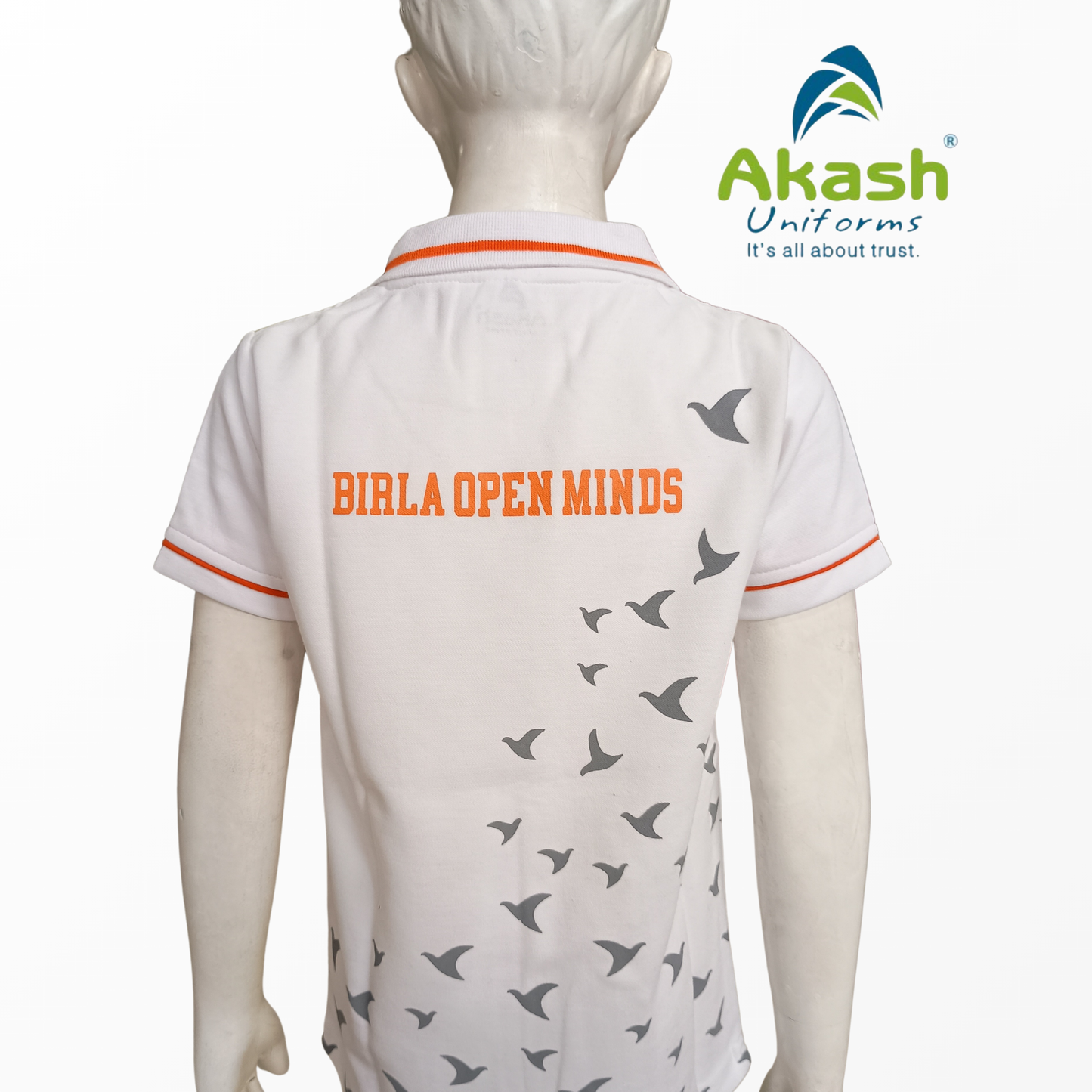 BIRLA SCHOOL, INDORE WHITE T-SHIRT