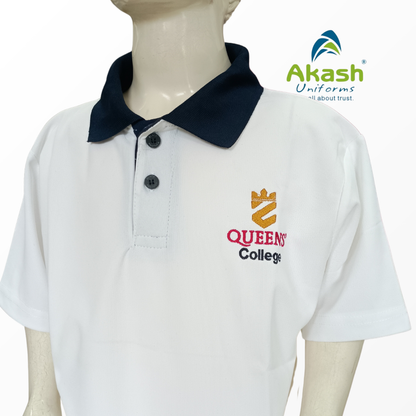 QUEENS' COLLEGE WHITE-T SHIRT