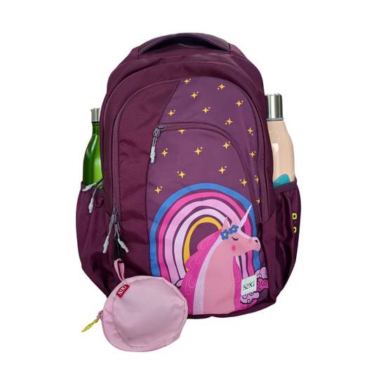 WILDCRAFT GIRL-3 SCHOOL BAG WITH POUCH