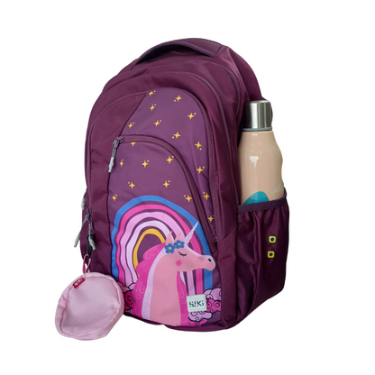 WILDCRAFT GIRL-3 SCHOOL BAG WITH POUCH
