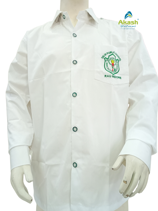 DPS RAU WHITE FULL SHIRT (CLASS 1st to 12th)