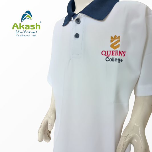 QUEENS' COLLEGE WHITE-T SHIRT