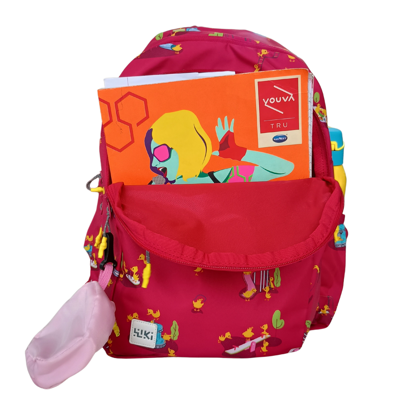 WILDCRAFT GIRL-1 SCHOOL BAG WITH POUCH
