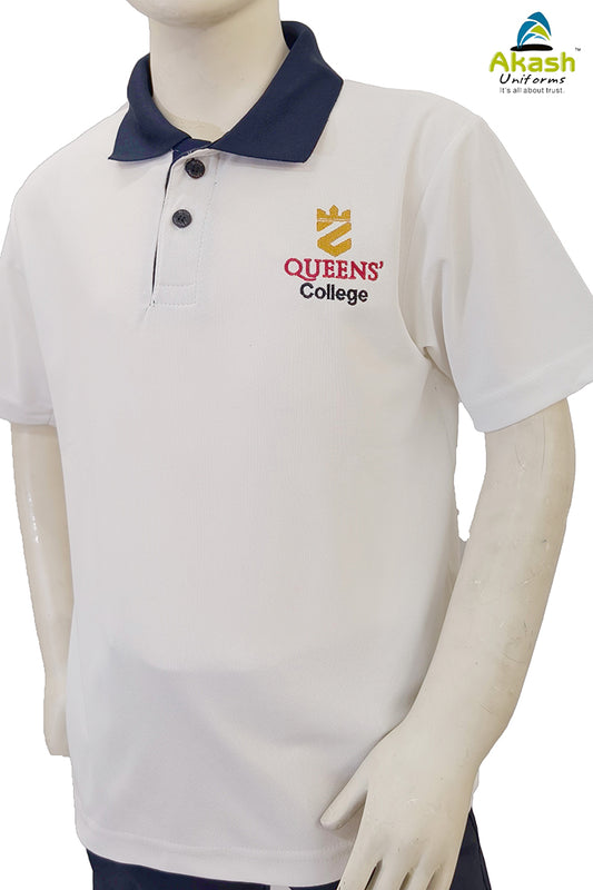 QUEENS' COLLEGE WHITE-T SHIRT