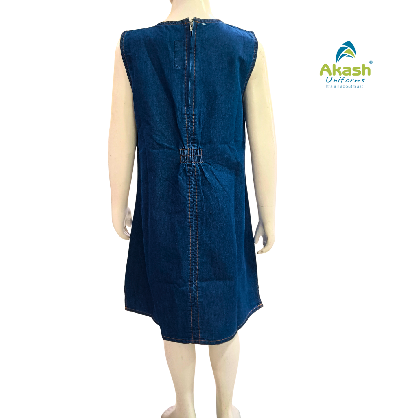 GIS SCHOOL NURSERY DENIM FROCK