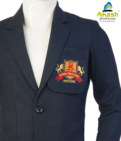 AGRAWAL  PUBLIC ( PLAIN BLUE)  BLAZER