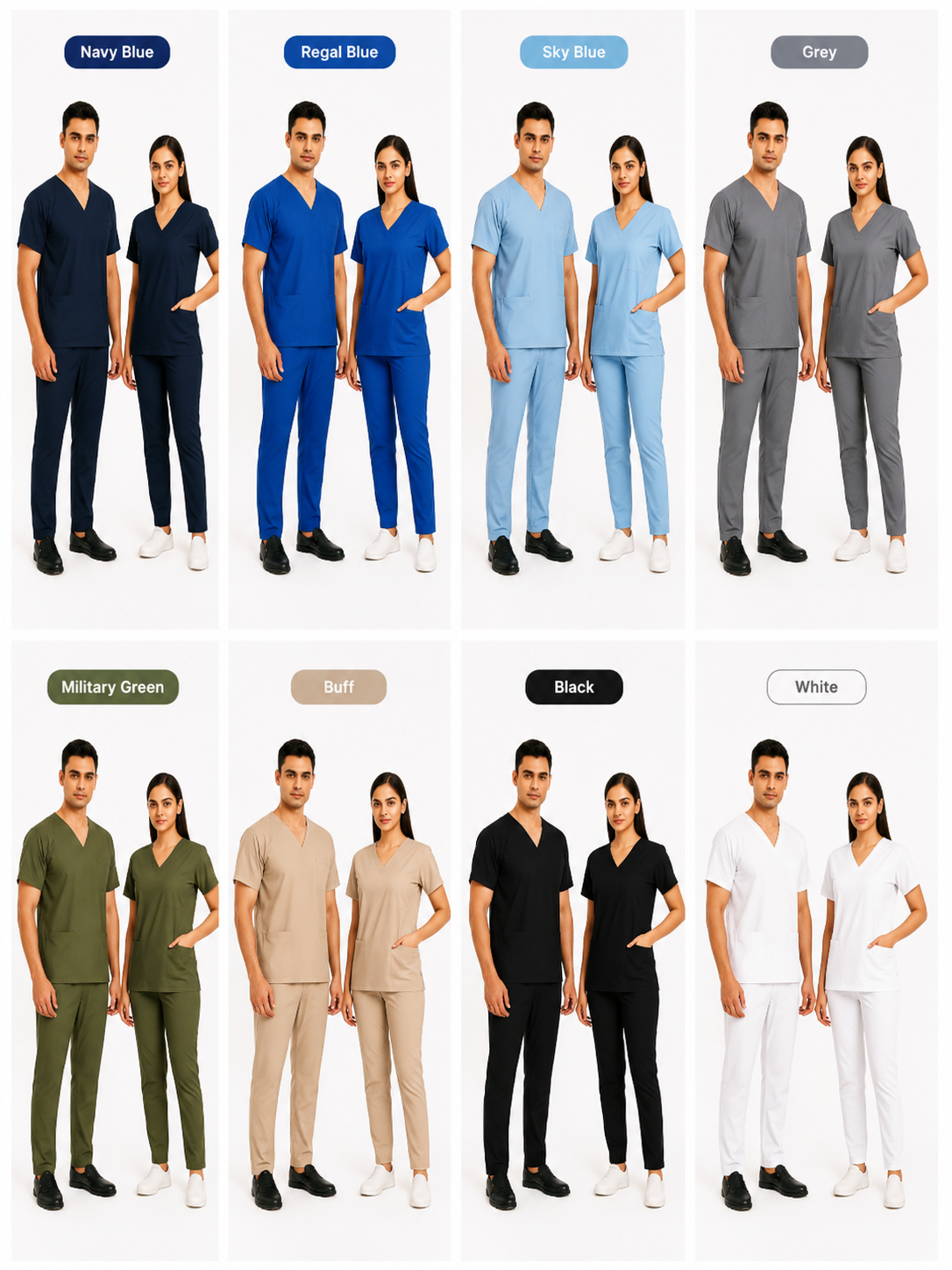 Premium Unisex 5-Pocket Scrub Suit | OT Uniform