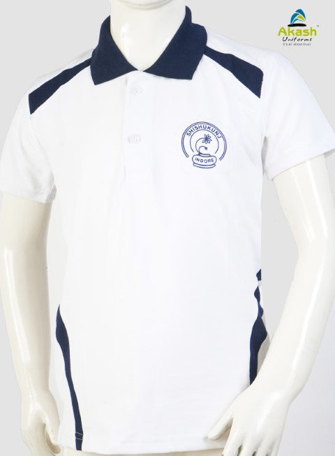 THE SHISHUKUNJ INTERNATIONAL SCHOOL, INDORE -  WHITE  T-SHIRT