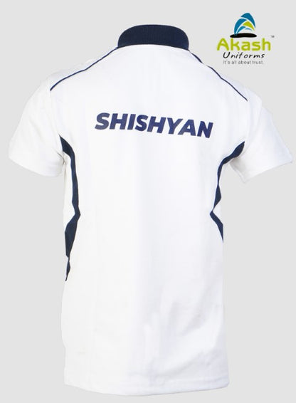 THE SHISHUKUNJ INTERNATIONAL SCHOOL, INDORE -  WHITE  T-SHIRT