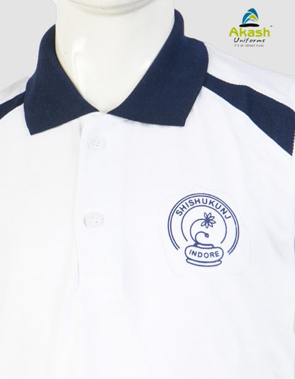 THE SHISHUKUNJ INTERNATIONAL SCHOOL, INDORE -  WHITE  T-SHIRT