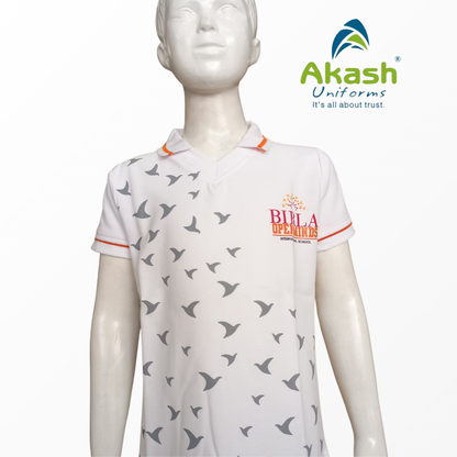 BIRLA SCHOOL, INDORE WHITE T-SHIRT